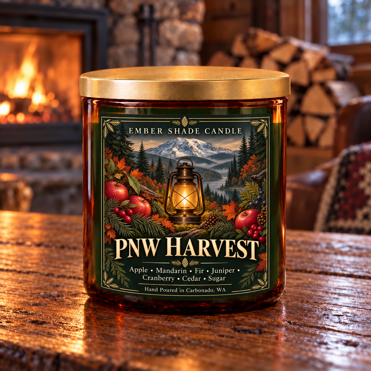 Ember Shade -PWN Harvest- Apple, Mandarin,Fir,Juniper, Cranberry, Cedar, Sugar