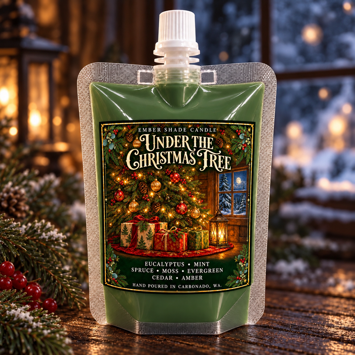 Ember Shade - Under The Christmas Tree-Eucalyptus, Mint, Spruce, Moss, Evergreen, Cedar, Amber