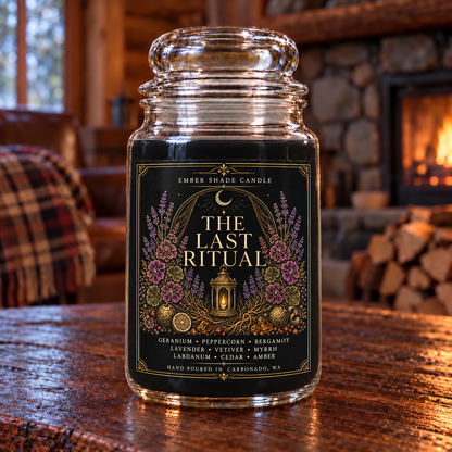 Ember Shade - The Last Ritual-Bergamot, Spruce, Cypress, Sage, Palo Santo, Patchouli, Dark Musk, Smoke
