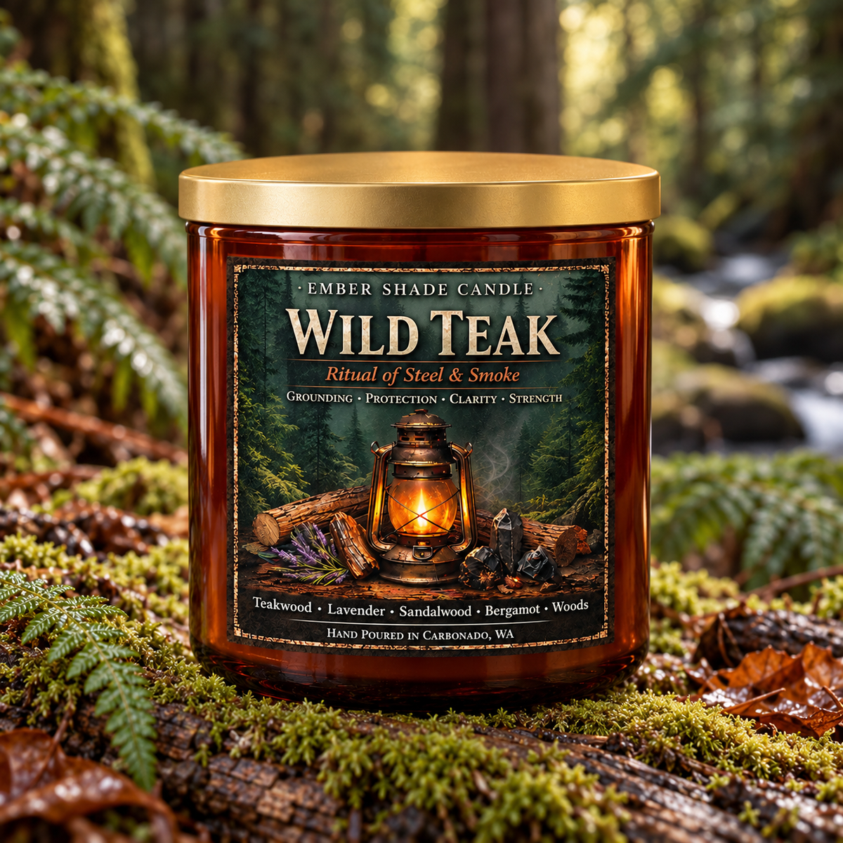 Ember Shade Wild Teak - Teakwood, Lavender, Sandalwood, Bergamot, Woods