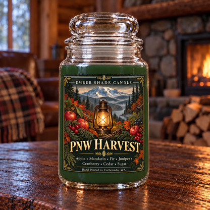 Ember Shade -PWN Harvest- Apple, Mandarin,Fir,Juniper, Cranberry, Cedar, Sugar