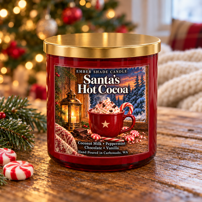Ember Shade- Santa’s Hot Cocoa- Coconut Milk, Peppermint,Chocolate, Vanilla