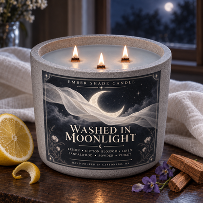 Ember Shade - Washed in Moonlight-Lemon, Cotton Blossom, Linen, Sandalwood, Powder, Violet