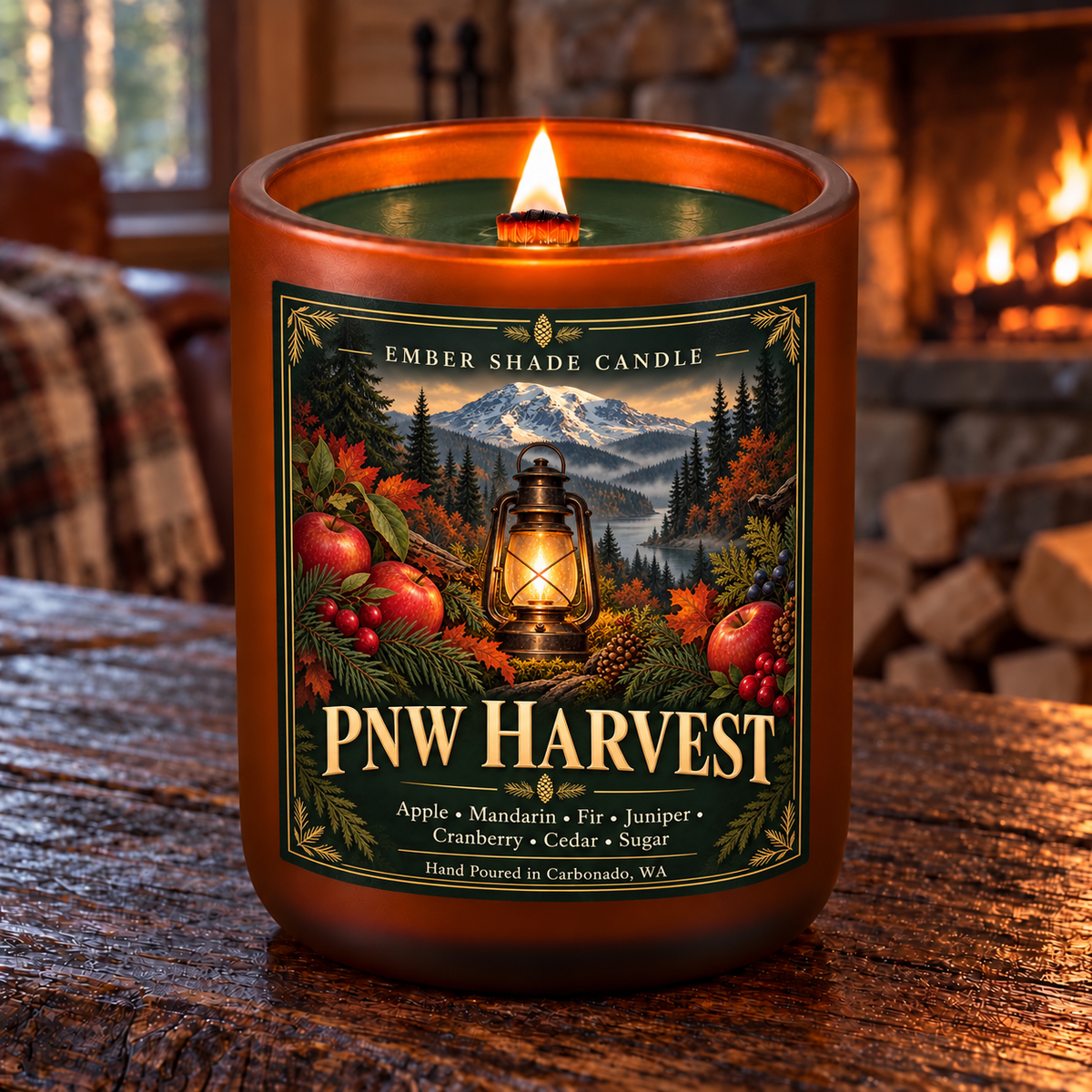 Ember Shade -PWN Harvest- Apple, Mandarin,Fir,Juniper, Cranberry, Cedar, Sugar