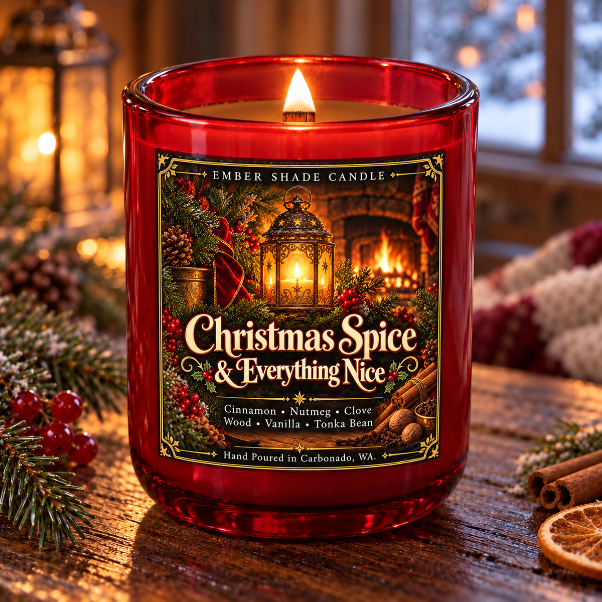 Ember Shade - Christmas Spice & Everything Nice- Cinnamon, Nutmeg, Clove, Wood, Vanilla, Tonka Bean