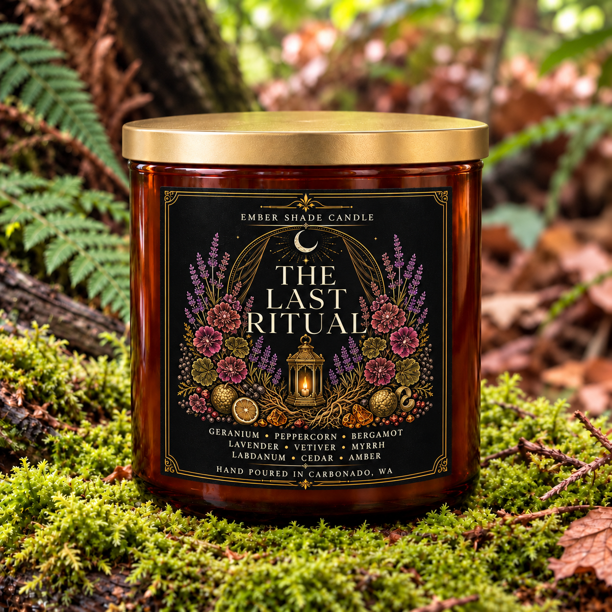 Ember Shade - The Last Ritual-Bergamot, Spruce, Cypress, Sage, Palo Santo, Patchouli, Dark Musk, Smoke