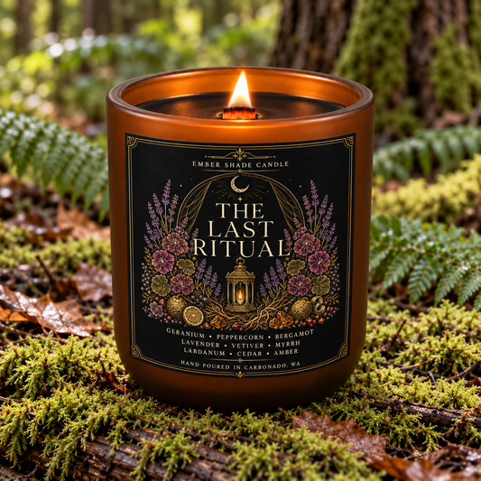 Ember Shade - The Last Ritual-Bergamot, Spruce, Cypress, Sage, Palo Santo, Patchouli, Dark Musk, Smoke