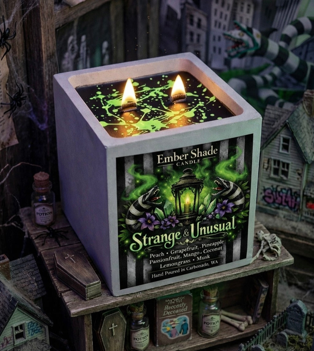 Ember Shade- Strange & Unusual - Peach. Grapefruit, Pineapple, Passionfruit, Mango, Coconut, Lemongrass, Musk
