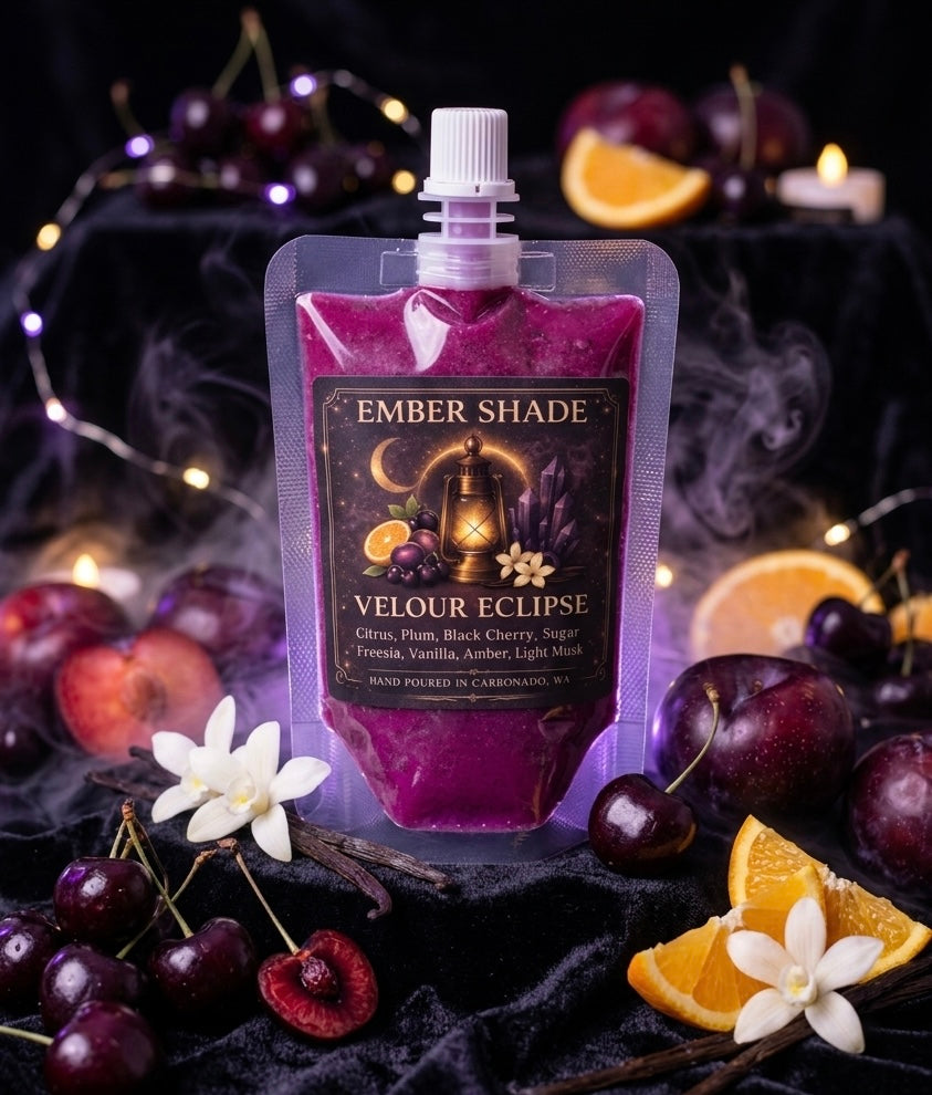 Ember Shade -Velour Eclipse- Citrus, Plum, Black Cherry, Sugar, Freesia, Amber, Light Musk