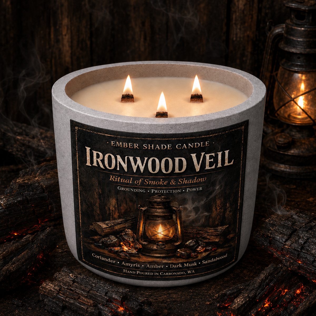 Ember Shade - Ironwood Veil- Coriander, Amyris, Dark Musk, Sandalwood