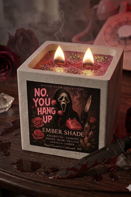 Ember Shade - No, You Hang Up -Sweet amaretto & Jasmine, Smoke, Dark Musk, Praline, Vanilla and Amber
