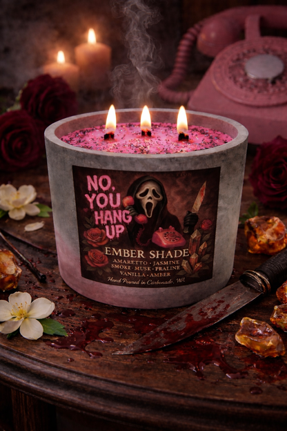 Ember Shade - No, You Hang Up -Sweet amaretto & Jasmine, Smoke, Dark Musk, Praline, Vanilla and Amber