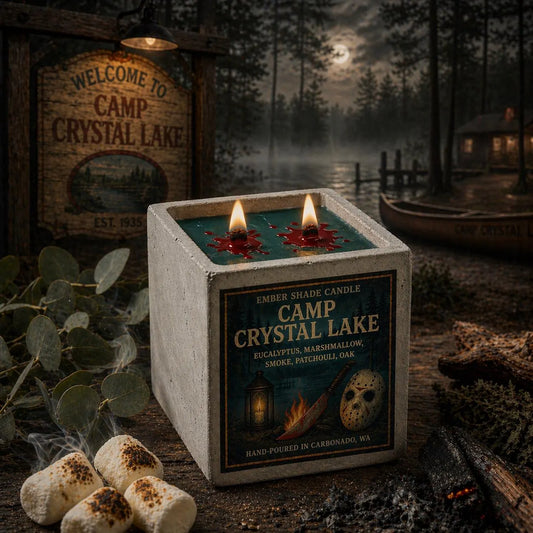 Ember Shade - Camp Crystal Lake - Eucalyptus, Marshmallow, Patchouli, Oak, Ember