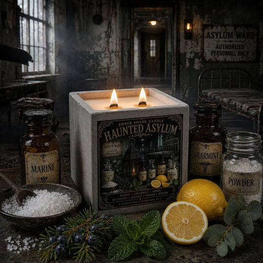 Ember Shade- Haunted Asylum - Marine, Lemon, Spearmint, Eucalyptus, Sea Salt, Powder, Juniper