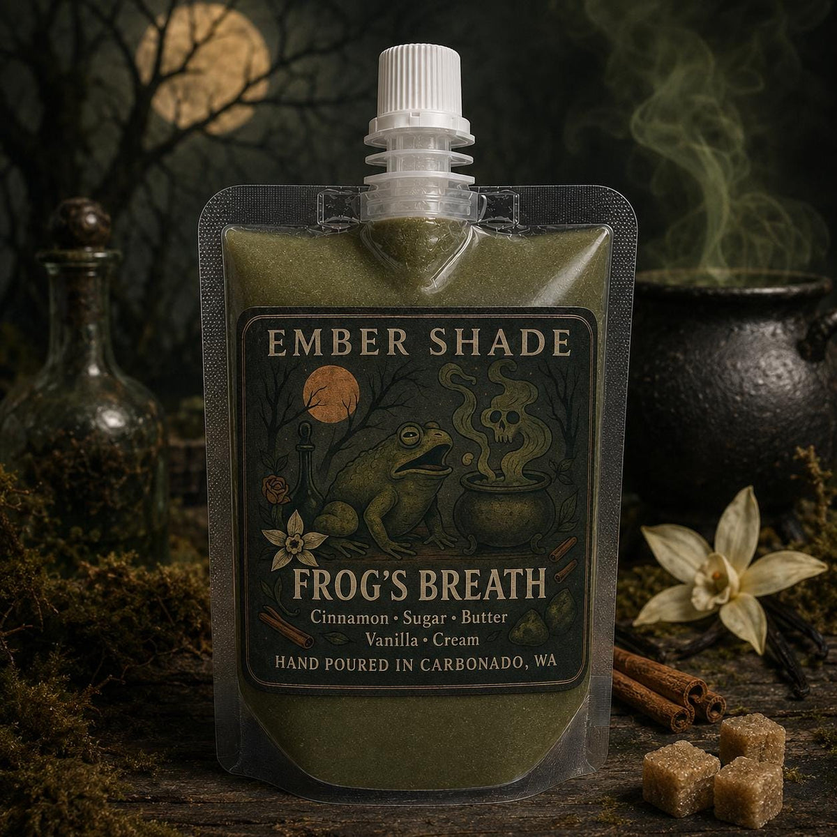 Ember Shade Frog’s Breath, Cinnamon, Sugar, Butter, Vanilla, Cream