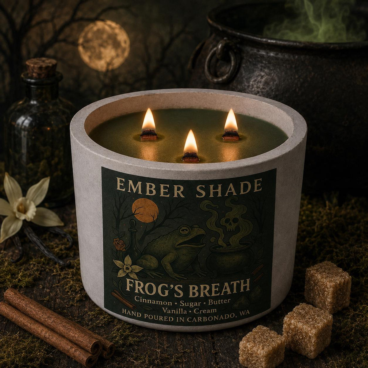 Ember Shade Frog’s Breath, Cinnamon, Sugar, Butter, Vanilla, Cream